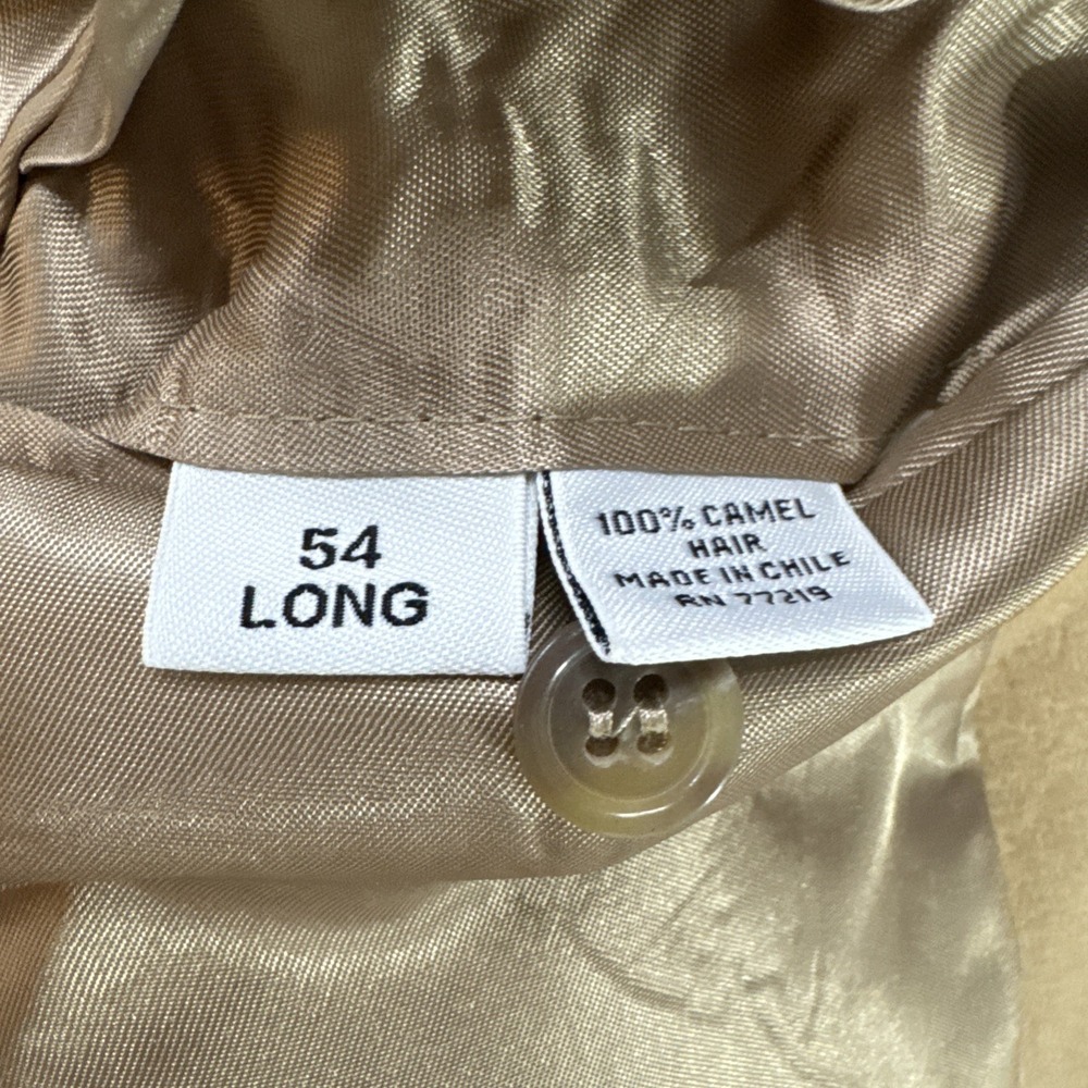 Joseph & Feiss Jacket Mens 54L Big & Tall Portly Tan Camelhair Blazer Sport Coat - Picture 7 of 12